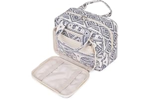 Narwey Trousse de Toilette Grande Femme Sac de Toilette Accessoires de Voyage Trousse Maquillage Femme Organisateurs de Toilettes(Éléphant)