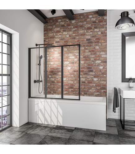 CABINE DE DOUCHE PARE-BAIGNOIRE 75x170CM EN PVC CRILEX ACRYLIQUE PORTE CENTRALE