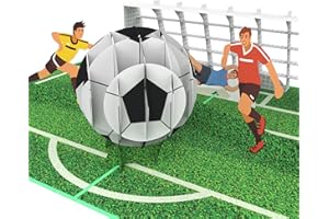 MOKIO® Biglietto Auguri Pop-Up – Calcio – Biglietto regalo 3D per un compleanno, Buono regalo per i tifosi di calcio