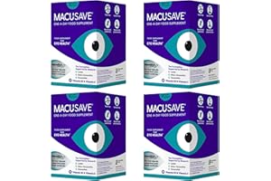 4 X 90 Pack - Macu-Save Food Supplement for Macular Health with Meso-Zeaxanthin, Lutein and Zeaxanthin (360 Capsules, 1YEAR Supply)