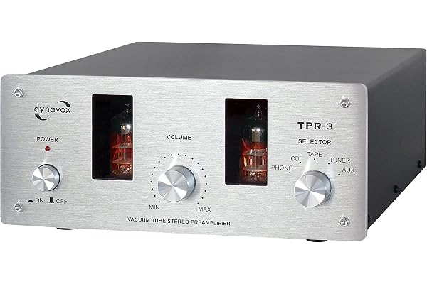 Dynavox TPR-3 VT-100 Amplificateur intégré à Lampe AUX Argent