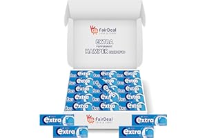 FD FAIRDEAL CASH & CARRY Extra Peppermint Chewing Gum Sugar Free 30 Pcs 12.6g Each (Pack of 30, Peppermint)