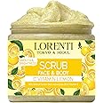 Lorenti Lemon Scrub 500 ML Face & Body | Firming & Radiant Supports Collagen Production Anti Aging and Wrinkle