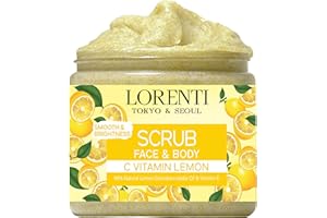 LORENTI TOKYO & SEOUL Face & Body Scrub 500ml Lemon | peeling gesicht | peeling körper | Face & Body & Spa | skin care | Erfrischendes Peeling für Damen & Herren | Körperpeeling | Hautpflege
