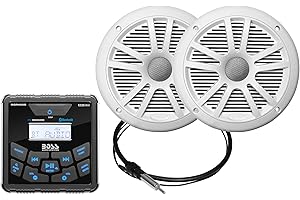 Boss Audio Marine Stereo Package, Square, AM/FM/MP3
