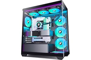 FOIFKIN F3 Boitier PC - Ventilateur pré-installé 3 PWM ARGB - Boîtier PC de Jeu ATX pour Tour Moyenne - Type C (Noir, F3)