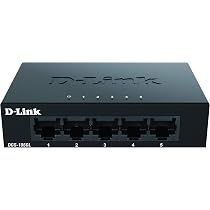 D-Link DGS-105GL Switch Gigabit 5 Ports - Non Géré, Métal, Sans Ventilateur, Plug-and-Play