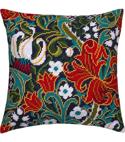 Kit Cucito Cuscino Decorativo Uccello - Tela Stampata 40x40 Cm Per Casa