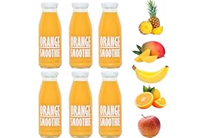 PRESSUICE Orange Smoothie 240 ml | 6 bottles pack | Fruit Smoothies Squash Oranges Apple Pineapple Mango Banana | Drink for Kids and Adults | From Fresh Press NFC Juice