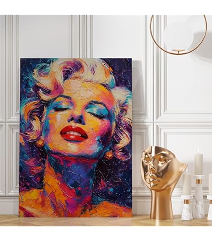 Ocher Art - Andy Warhol : Marilyn Monroe, Canvas print, (25x25