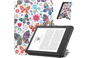 VOVIPO Case for Kindle 2022 6 inch,Slim Fit Stand Cover with Auto Sleep/Wake Function for 6" Amazon All-New Kindle(11th Generation - 2022 Release)-Butterfly