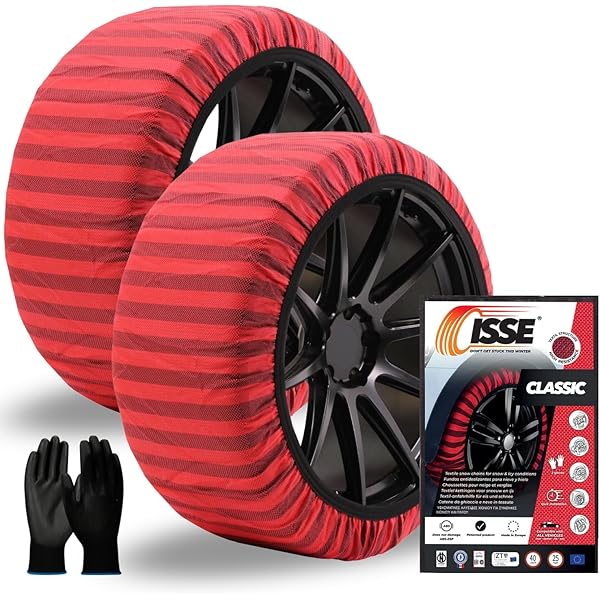 Chaussettes à Neige FIX & GO TEX XS Pour Pneus 175/60-13 - Montage Rapide, Pas De Chaînes
