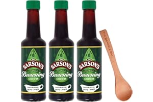 The Bramble Bay Sarsons Gravy Browning Rich and Dark Browning Colour for Soup, Gravy, and Meat Pack of 3 x 150ml