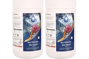 SHATCHI 2 Kg STABILISED Chlorine Tablets for Hot Tubs, Swimming Pools, Spas Water Pool Cleaning Slow Release 100 x 20g