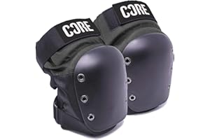 Core Rodilleras de calle para patineta, BMX y patinaje sobre ruedas, equipo de protección adecuado para niños de 6 a 12 años, adolescentes y adultos, almohadillas resistentes y súper duraderas, 4