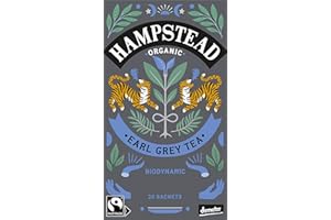 GENERICO Hampstead Tea | Earl Grey Tè Nero Biologico e Biodinamico con Bergamotto - 1 x 20 Bustine di Tè (40 Grammi)