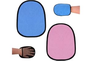 NQEUEPN 2pz Guanto per Sabbia, Guanto per Rimuovere la Sabbia Togli Mare Traspirante Sand Wipe off Mitt Pulisce la Pelle dei Bambini per Beach Volley Attività Acquatiche Ricreazione Sull'Oceano