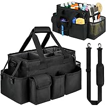 Extra Large Rolling Cleaning Caddy Bag Water Resistant Kitchen Tool Organizer De