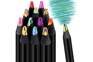 Tatxmalv Crayon de Couleur, Crayons Arc-En-Ciel - 12 Couleurs Différentes pour Adultes et Enfants, Crayons de Couleur pour Dessin, Coloration, des Cadeaux de Pâques Enfants