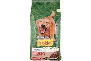 PURINA FRISKIES Crocchette per Cani Adulti con Manzo, Cereali e Verdure Sacco da 12kg