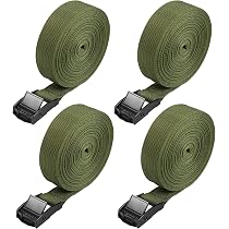 Hejo 6 PCS Sangle Porte Vélo 1m Avec Cliquet - Sangle Arrimage Antirouille 250kg, Idéale Moto, Camping Et Bagages