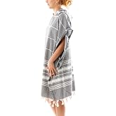 Formeya Cotton Adult Loincloth Poncho Bathrobe Beach Towel