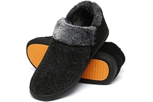 Mishansha Pantofole Uomo Ciabatte Invernali Memory Foam Pantofole Calde Gr.39-48