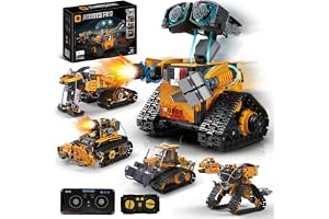 YGNNXRN 5-i-1 Teknologirobot för Barn för Pojkar, STEM RC Robot med App Fjärrkontroll Teknologi Programmerbar Byggleksak Födelsedagspresent från 6+ 8-2 13 14 15 År Pojkar