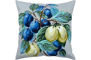 ‎BRVSK Brvsk Nadelspitzen-Set Überwurfkissen 40,6 x 40,6 cm Bedruckte Tapisserie-Leinwand, Europäische Qualität