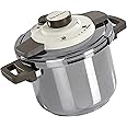 Barazzoni, Acciaio Pentola a Pressione Dual System Facile, Capacità 6 lt, ø 22cm, Inox 18/10, Made in Italy, 6 litri