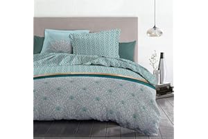 Home Linge Passion - Set copripiumino LOUXOR 240 x 260 cm, colore: Verde smeraldo