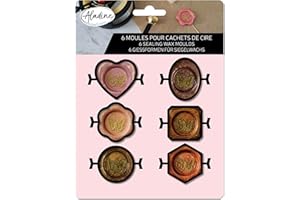 Aladine - 6 stampi per timbri di cera