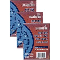 Protezioni per carte collezionabili come Pokemon™, Magic™ – Sleeves per carte collezionabili – Senza PVC né acidi – Linea Wolf-Sleeve 50 micron – Alta trasparenza – album e toploader (300