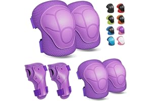 CKE Knee Pads for Kids Knee pads and Elbow Pads Toddler Protective Gear Set Kids Elbow Pads and Knee Pads for Girls Boys with Wrist Guards 3 in 1 for Skating Cycling Bike Rollerblading Scooter
