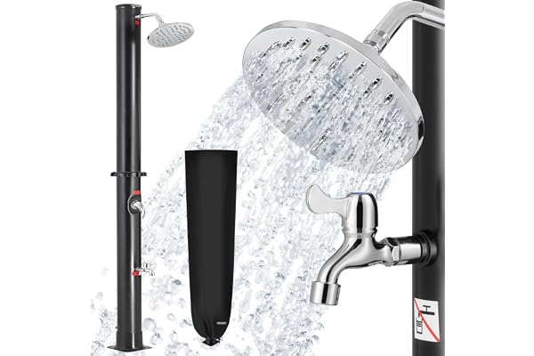 Monzana Douche Solaire de Jardin 20L 60° Douche Camping Piscine Plage Spa Sauna Chauffe Eau Solaire 20L