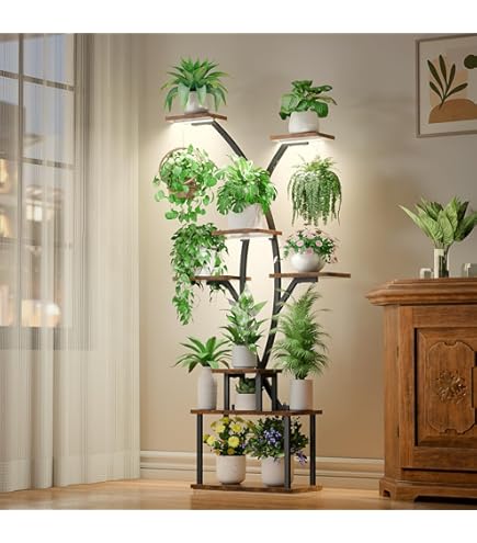 Bamworld Pflanzenständer Mit Wachstumslicht - Indoor Pflanzregal