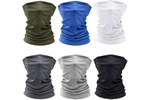 SUPRBIRD 6-pack Scaldacollo Moto Estivo Fasce Ciclismo Uomo Versatili Corsa Copricapo Multifunzione Passamontagna Super Elastico Sciarpa Traspirante Assorbimento del Sudore