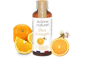 ScrapCooking - Arôme Naturel Liquide de Fleur d'Oranger 40ml - Arôme Framboise pour Pâtisserie, Yaourts, Gâteaux, Cheesecakes, Biscuits, Entremets, Mousses, Glaces, Smoothies - 4390