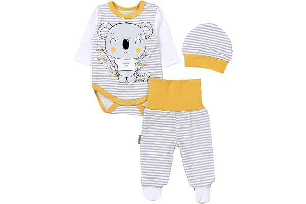 TupTam Ensemble pour Bébé Body et Pantalons et Bonnet