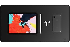 ‎SATECHI SATECHI Öko-Leder Schreibtischunterlage 59 x 31 cm (23" x 12.2") – Schreibtischunterlage & Schutz – sicher für lackierte und lasierte Holzoberflächen (Schwarz)