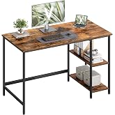 Vasagle Masa, Bilgisayar Masası, PC Masası, Ofis Masası, Ofis, Oturma Odası, &Ccedil;elik &Ccedil;er&ccedil;eve, End&uuml;striyel Tasarım, Vintage Kahv