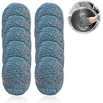 Éponges En Acier Inoxydable Avec Poignée – 2 Brosses à Récurer + 5 Tampons De Rechange Pour Casseroles Et Vaisselle