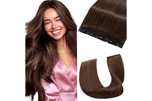 UK-FASHION-SHOP 45cm-55cm Extension Clip Capelli Veri Umani One Piece 5 Clips Parrucca Donna Resistente al Calore Vari Stili Colori