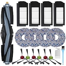 ECOVACS DEEBOT Mini zuigen/dweilen, 9.000 Pa zuigkracht, ZeroTangle 2.0, TrueMapping 2.0, 45 °C heteluchtdroging, zelflediging, intelligente dieptereiniging, zelfreiniging met één druk op de knop