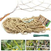 Filet De Jute GardenGloss 2x2.5m Pour Plantes Grimpantes - Biodégradable, Mailles 10x10cm