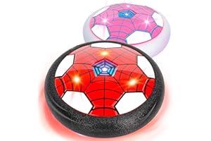 Philivivi Spider Air Power Fußball Led Schwebender Fußball Spielzeug-Set Indoor Geburtstags Jungen & Mädchen 3-12 Jahre (PR)