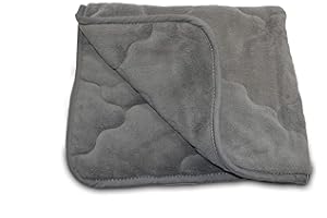 GGM - Coperta per cani, 60 x 70 cm, antracite per cani allergici, morbida