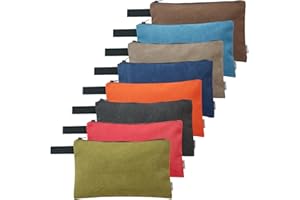 KOYYTO 8 Pack Samll Canvas Tool Pouch with Zipper,Upgrade 16 oz Heavy Duty Tool Bag,Multipurpose Organizer Utility Tool Bag,for Tools,Office Supplies,Cosmetics,Stationary,Gifts