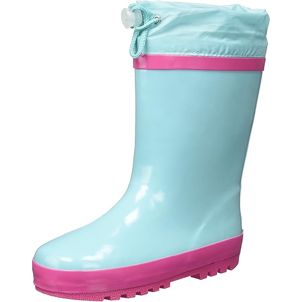 Ladeheid Kinder Ultralichte Regenlaarzen Met Warme Thermovoering Jongens Meisjes Antislip Regenlaarzen Kinderen Waterdichte Schoenen LA-CA- SplashButton (Lichtbeige, 32/33 EU