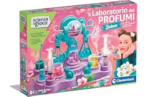 Clementoni Scienza e Gioco Lab - Il Laboratorio dei Profumi, Gioco Scientifico per Bambini 8+ Anni, Kit per Realizzare Fragranze e Creme e Scoprire Il Mondo della Cosmesi, Made in Italy, 19382
